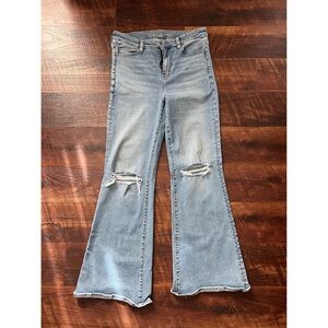 American Eagle Outfitters Light Blue Flare Jeans